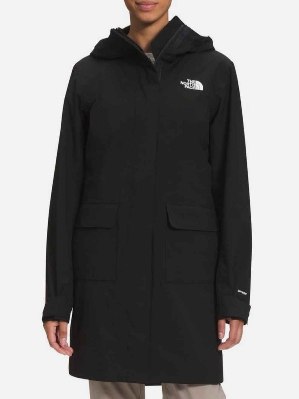 The North Face City Breeze Parka II Womens Rain Jacket TNF Black (XL)